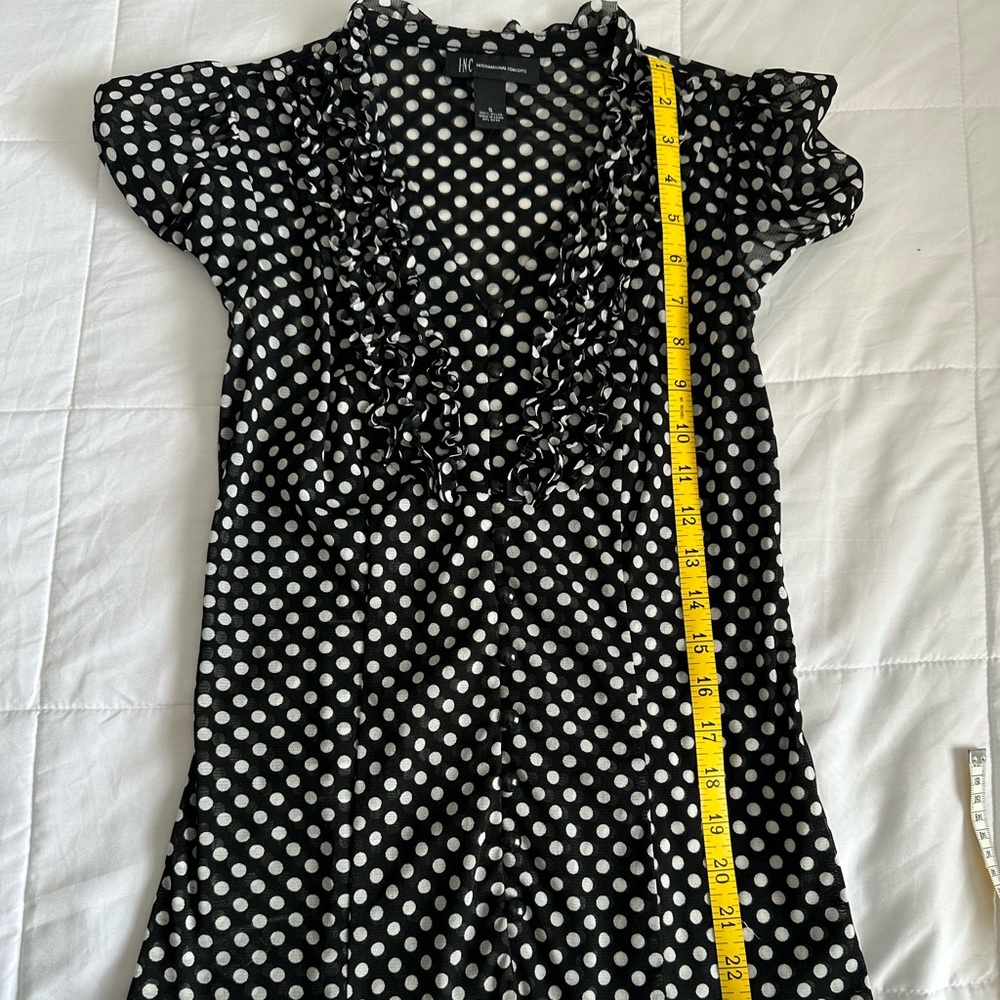INC Polka Dot Blouse